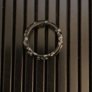 Snowflake Obsidian Crystal Ring